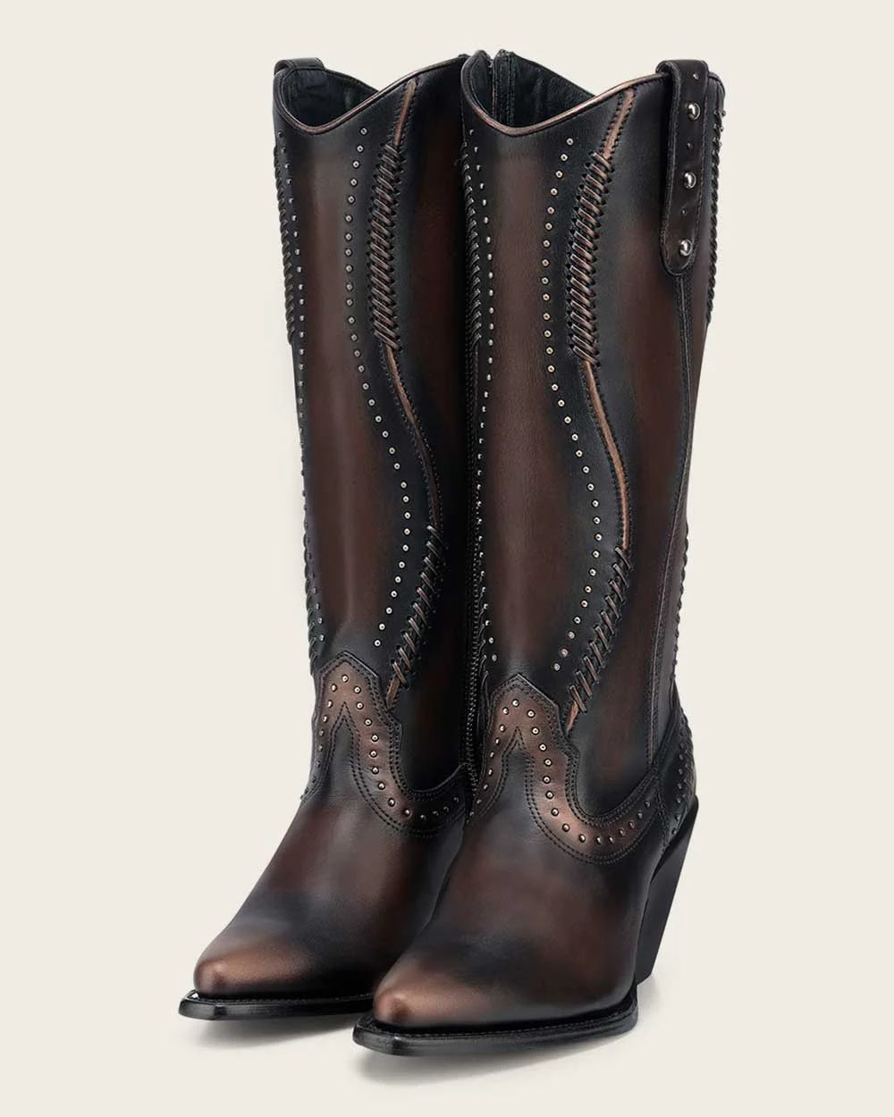 LUXURY DARK BROWN WOMEN’S CASUAL BOVINE LEATHER BOOT