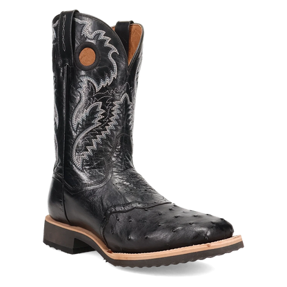 Dan Post Martel - Men's Ostrich Skin Leather Cowboy Boots