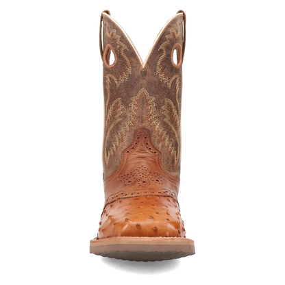 Dan Post Martel - Men's Ostrich Skin Leather Cowboy Boots