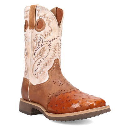 Dan Post Martel - Men's Ostrich Skin Leather Cowboy Boots