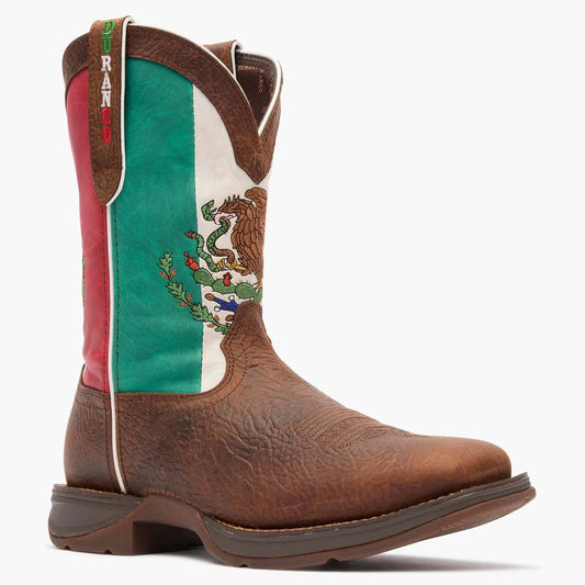 men’s 11” Western Sandy Brown/Mexico Flag Durango® Rebel™