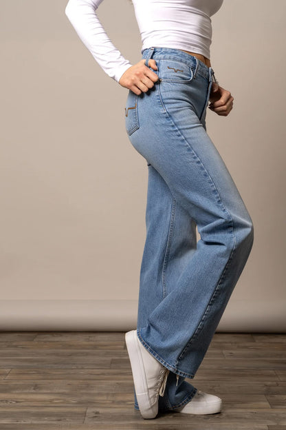 Kimes Ranch Women's Zoey High-Rise Wide-Leg Jeans