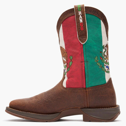men’s 11” Western Sandy Brown/Mexico Flag Durango® Rebel™