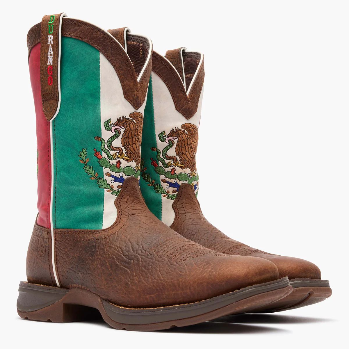 men’s 11” Western Sandy Brown/Mexico Flag Durango® Rebel™