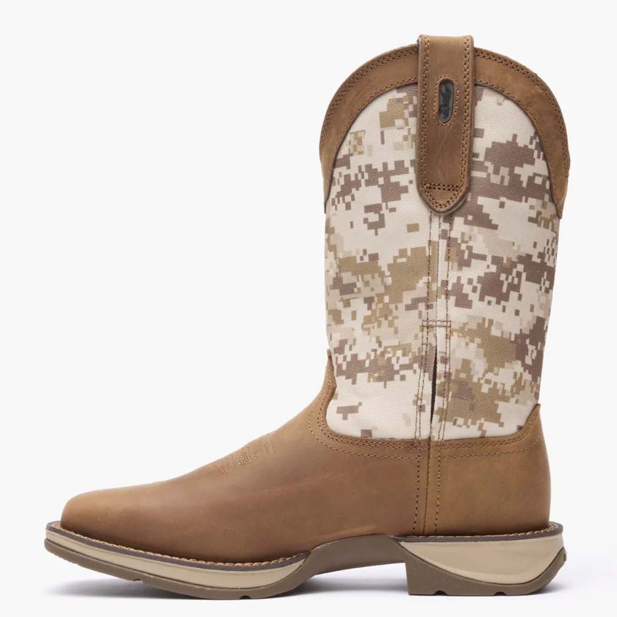Men’s 12” Western Dusty Brown/Desert Camo Rebel
