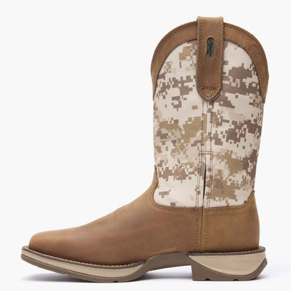 Men’s 12” Western Dusty Brown/Desert Camo Rebel