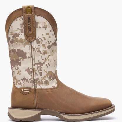 Men’s 12” Western Dusty Brown/Desert Camo Rebel
