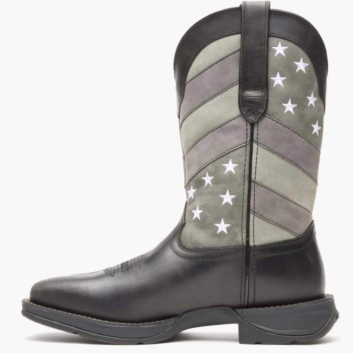 REBEL BY DURANGO® FADED BLACK FLAG WESTERN BOOT