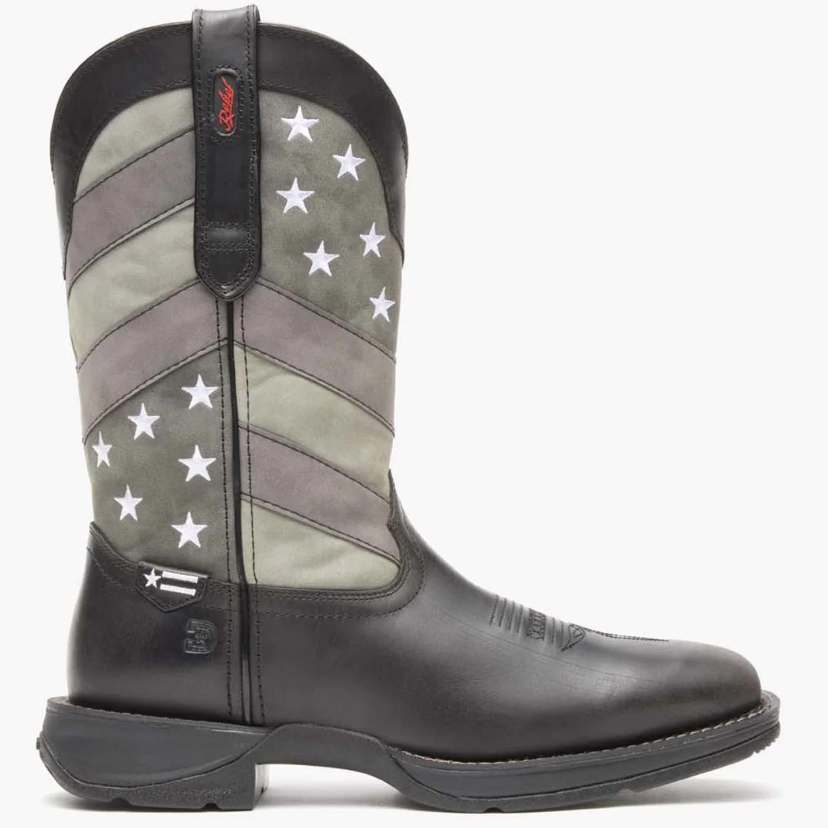 REBEL BY DURANGO® FADED BLACK FLAG WESTERN BOOT