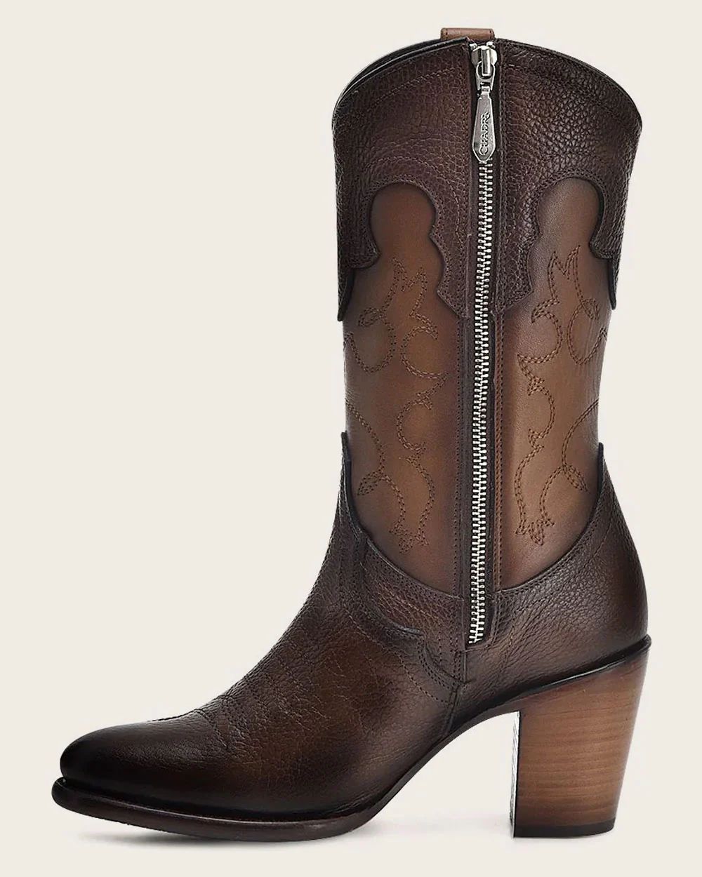 WESTERN STYLE BROWN COWBOY BOOTS FOR WOMEN