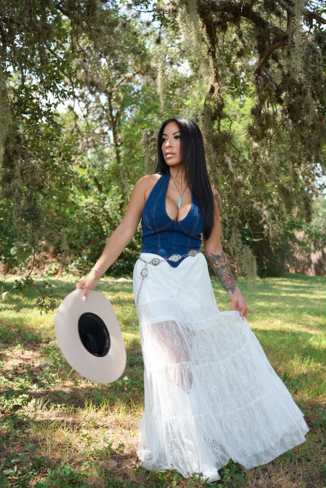 White Lace Ruffle Tiered Maxi Skirt W Lining