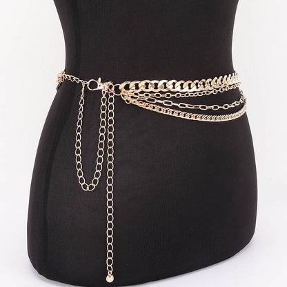 Layered Chain Drop Belt
