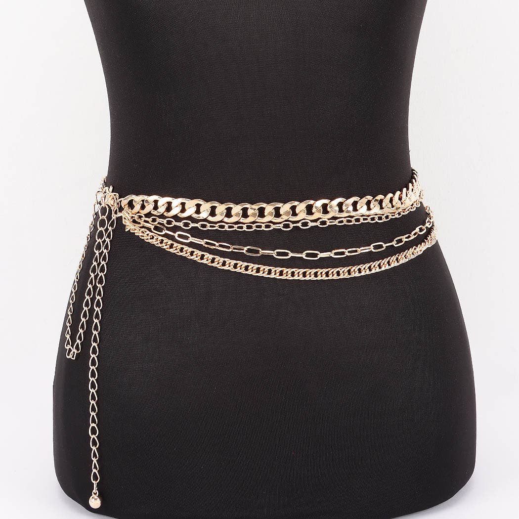Layered Chain Drop Belt