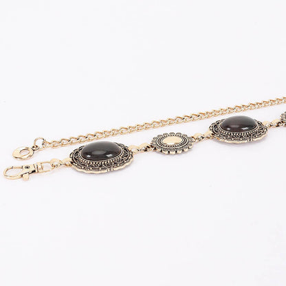 Vintage Acrylic Metal Chain Belt
